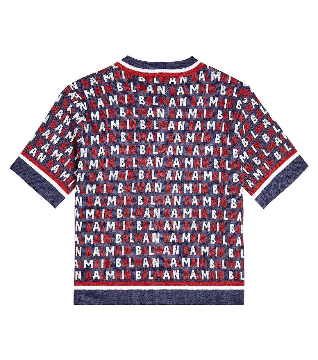 Balmain Kids - كارديجان بنقشة المونوغرام من مزيج القطن