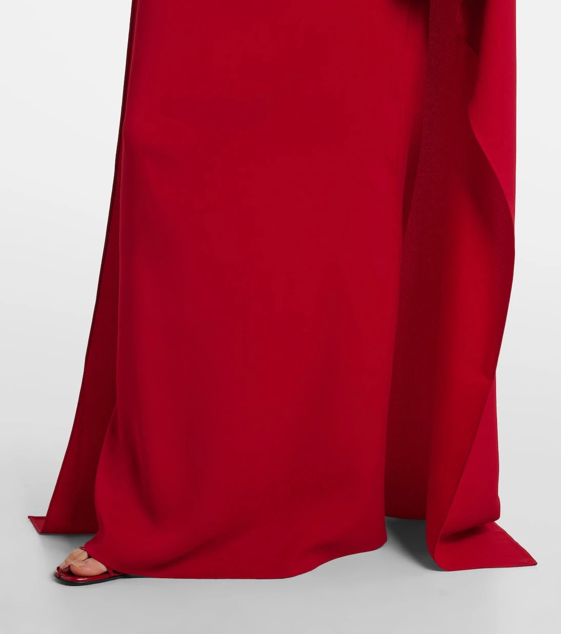 Taller Marmo - Carrington caped crêpe cady gown