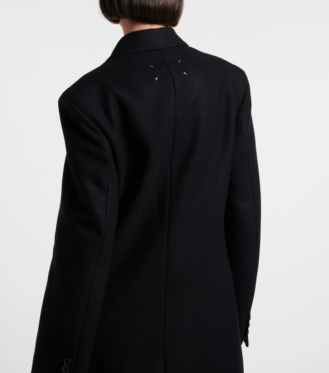 Maison Margiela - Double-breasted virgin wool coat