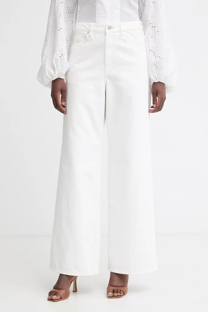 BOSS Orange дънки wide leg дамски C SLOUCHY MR 2.0