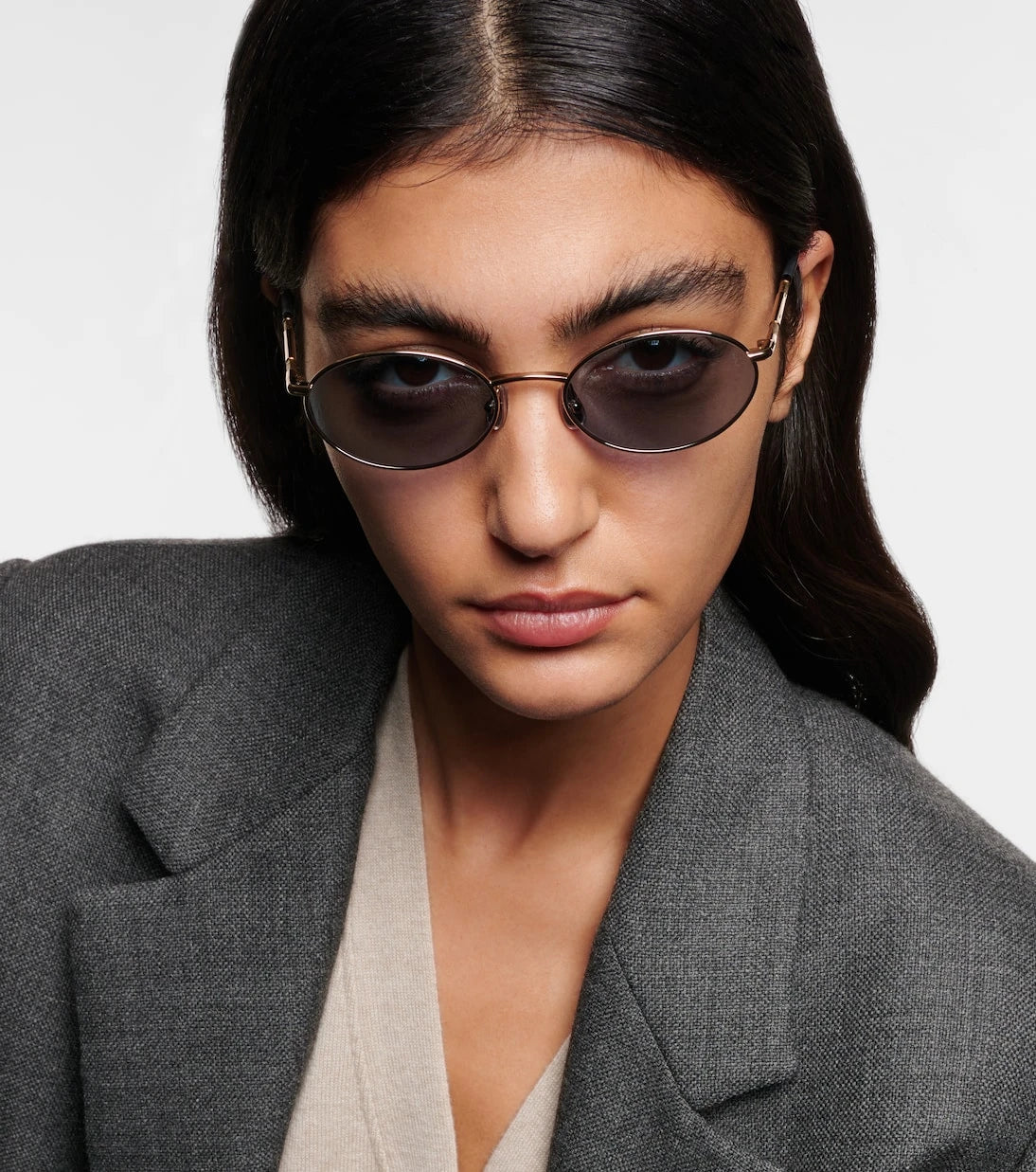 Brunello Cucinelli - نظارات شمسية Timeless Reflections مستديرة