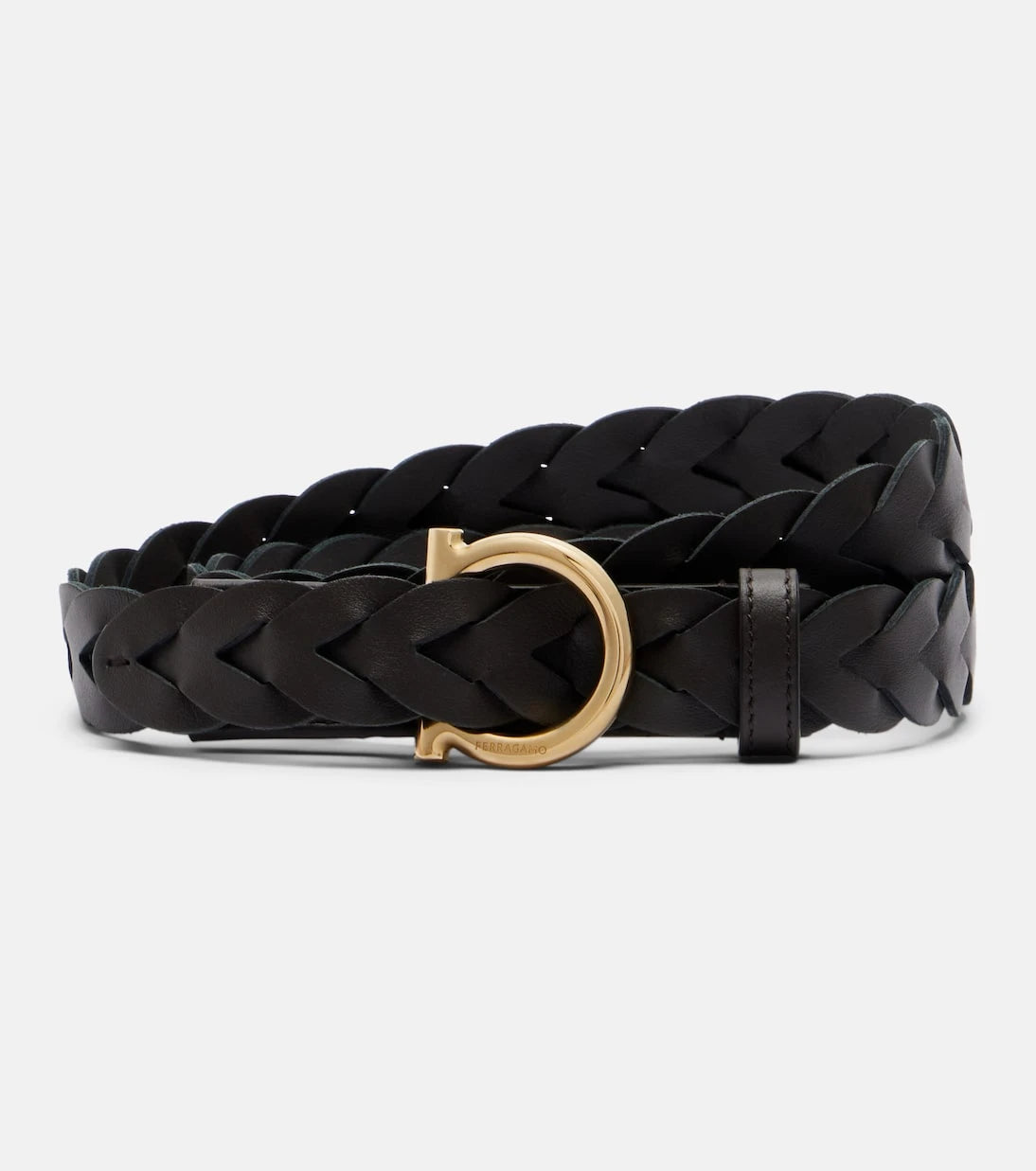Ferragamo - Gancini braided leather belt