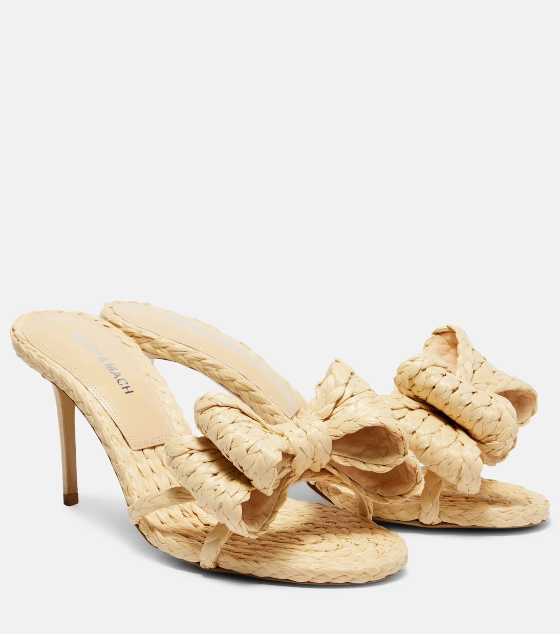 Mach & Mach - Le Cadeau 85 raffia mules