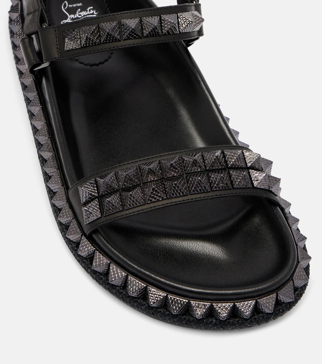 Christian Louboutin - Pyrabizz spiked leather sandals