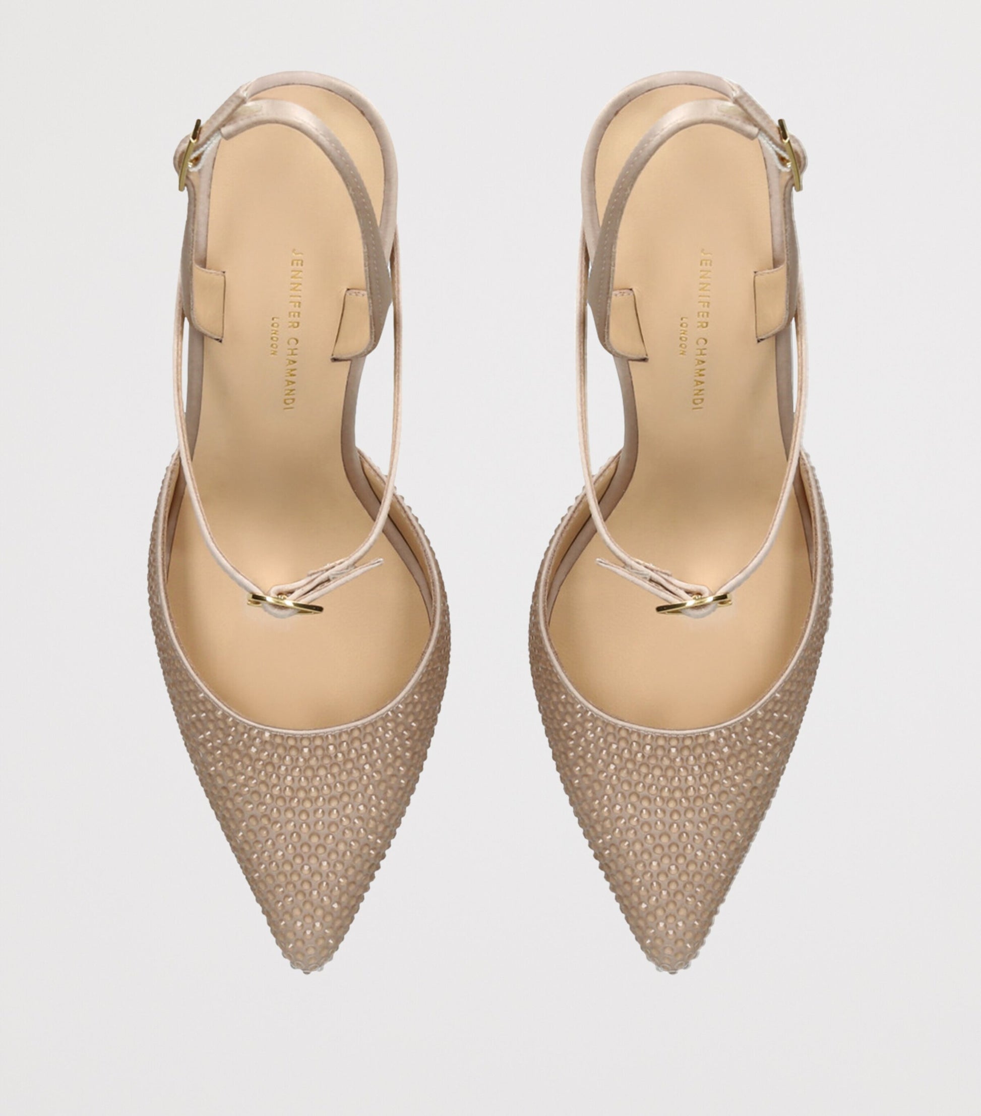 Jennifer Chamandi Embellished Vittorio Slingback Pumps 85