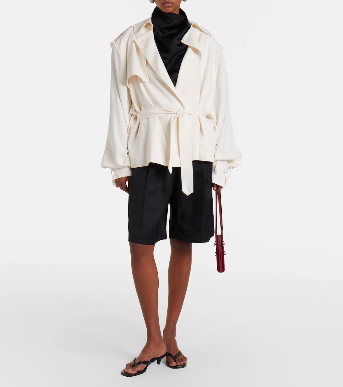 The Frankie Shop - Elva cropped trench coat