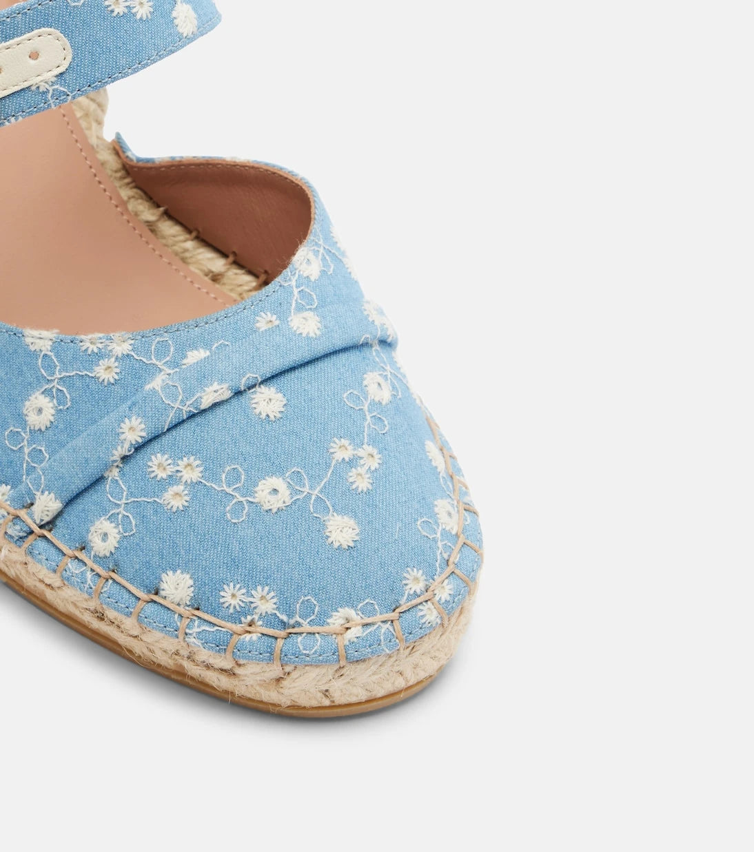 Malone Souliers - Farah denim espadrille wedges