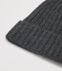 Cashmere Ribbed Beanie