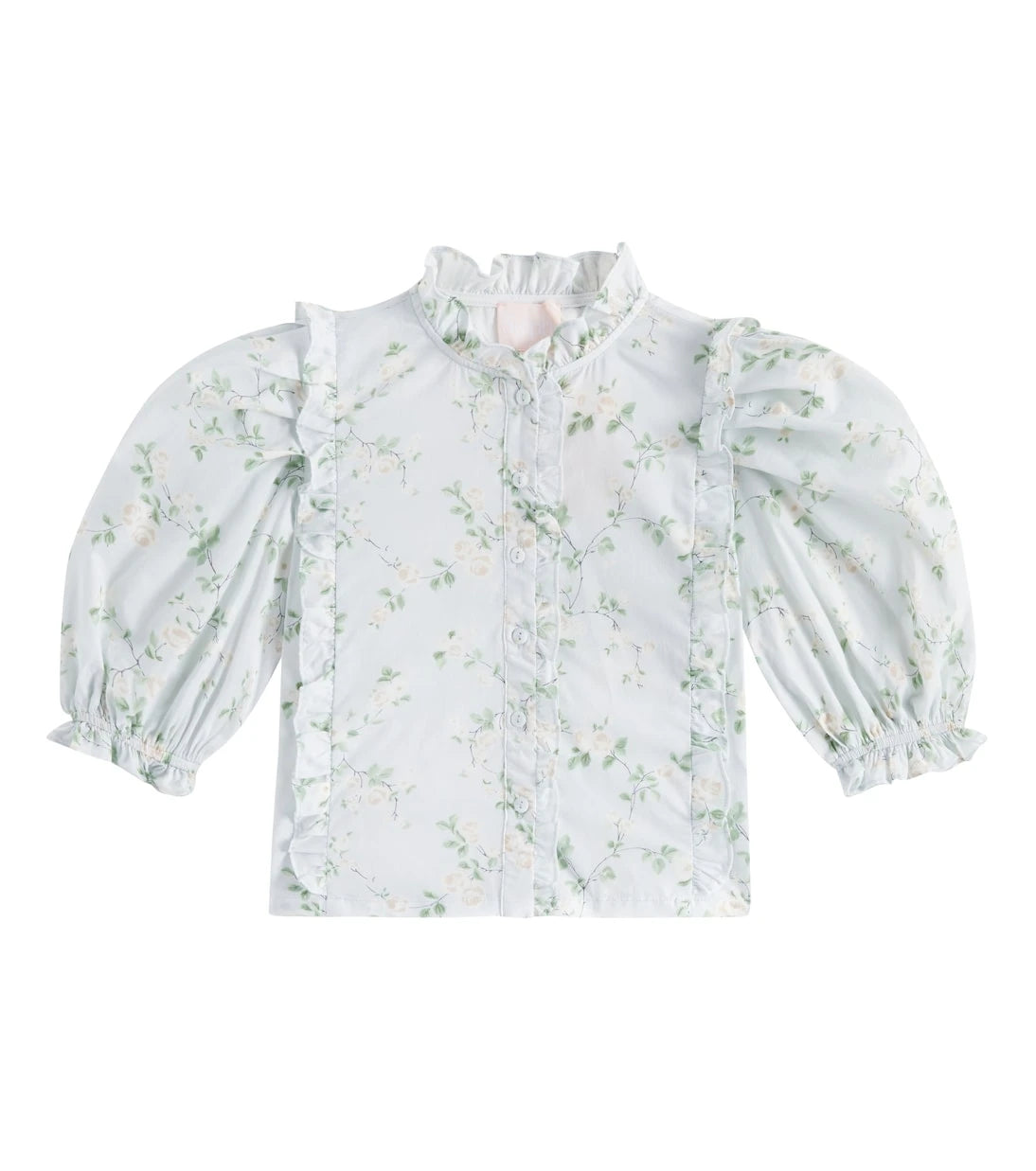 Petite Amalie - Printed cotton voile blouse