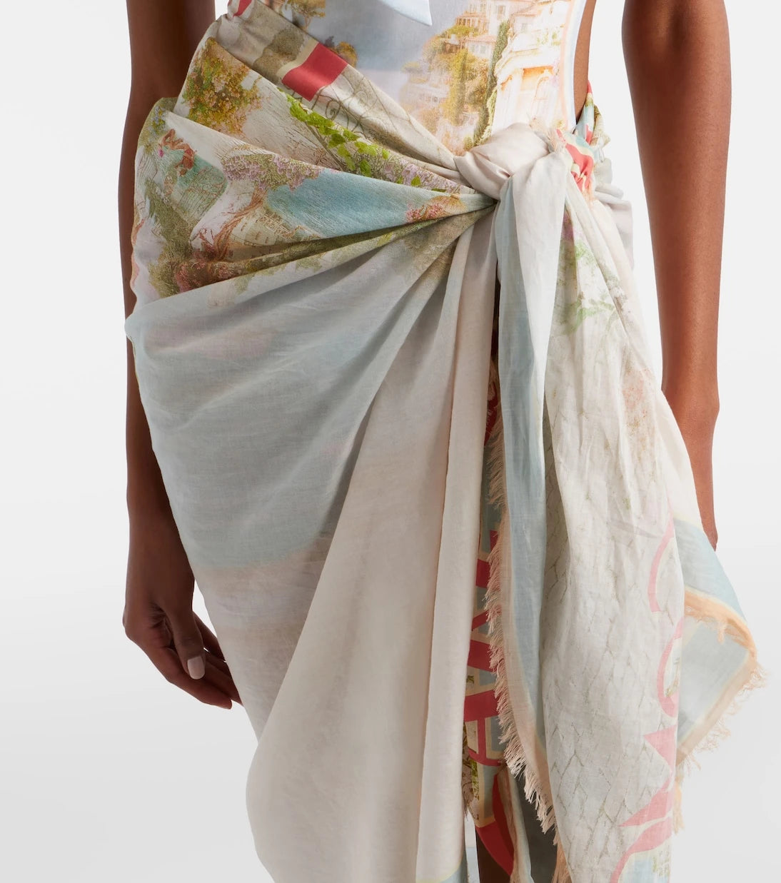 Zimmermann - Como printed cotton beach cover-up