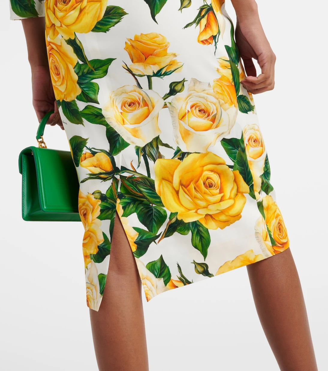 Dolce&Gabbana - Floral silk-blend midi dress