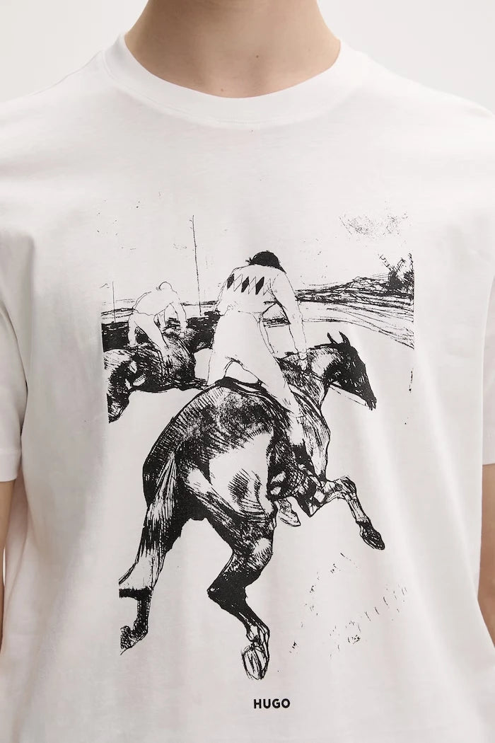 HUGO тениска мъжка от памук Duhorse
