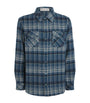 Blue Cashmere Tartan Overshirt