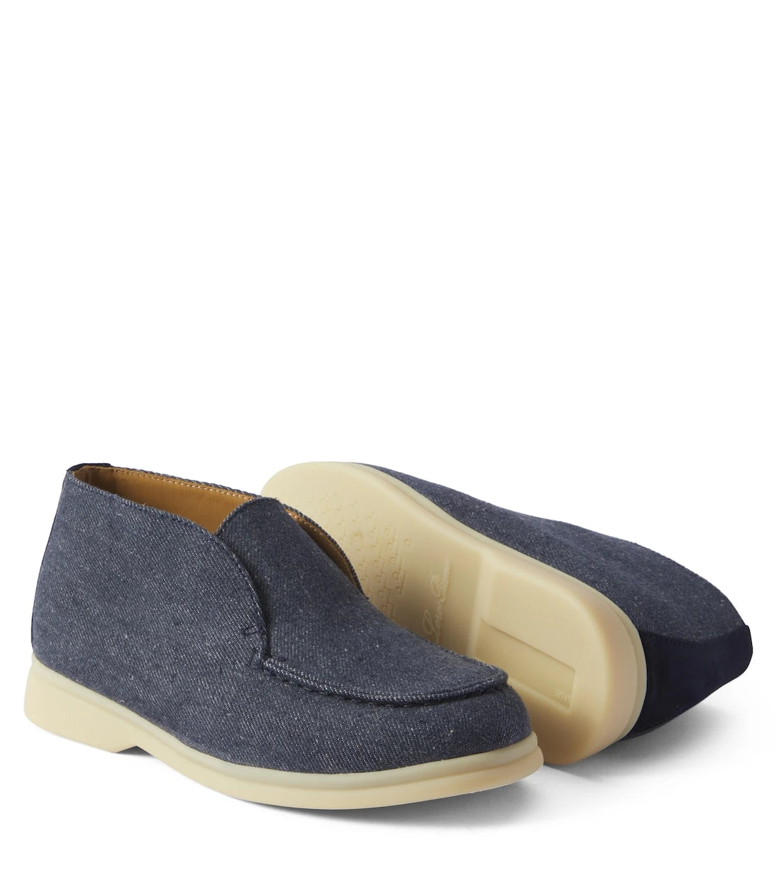 Loro Piana Kids - Open Walk denim ankle boots