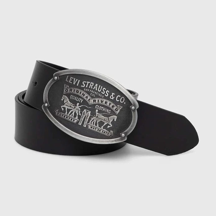 Кожен колан Levi's BILLY PLAQUE