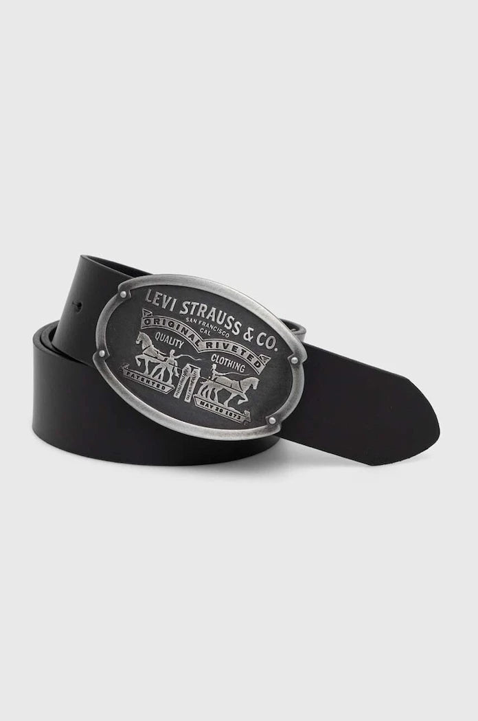Кожен колан Levi's BILLY PLAQUE