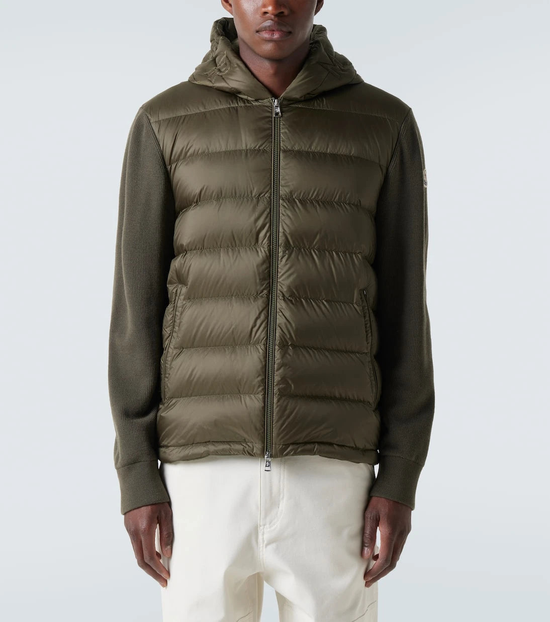 Moncler - Quilted wool and down jacket