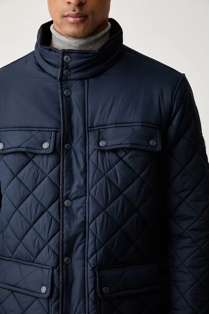 U.S. Polo Assn. Erkek DIAMOND QUILTED FUNNEL Ceket