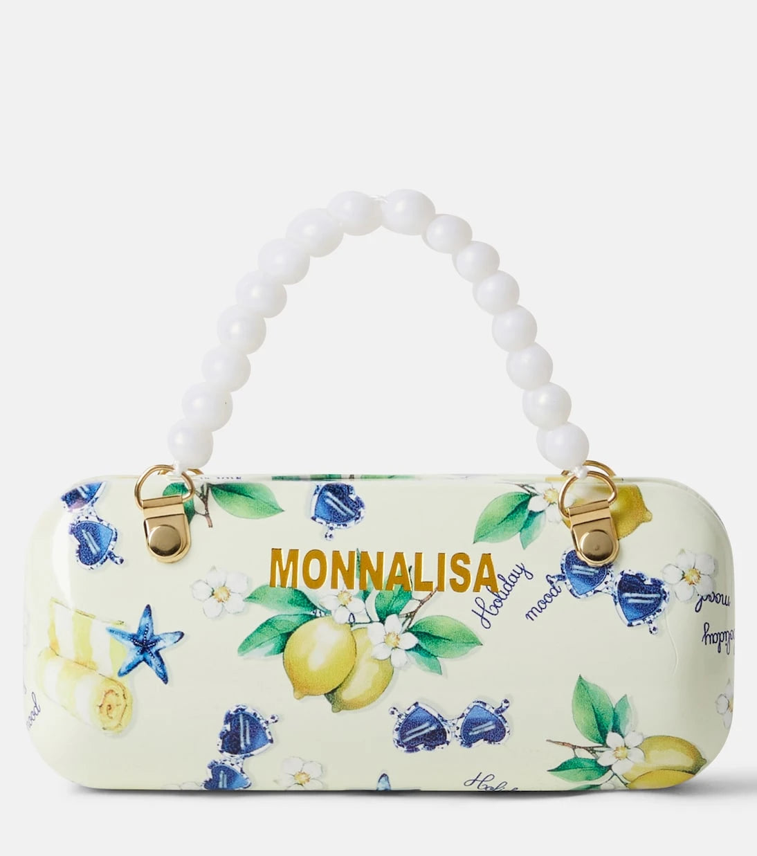 Monnalisa - نظارة شمسية على شكل قلب بطبعة زينة