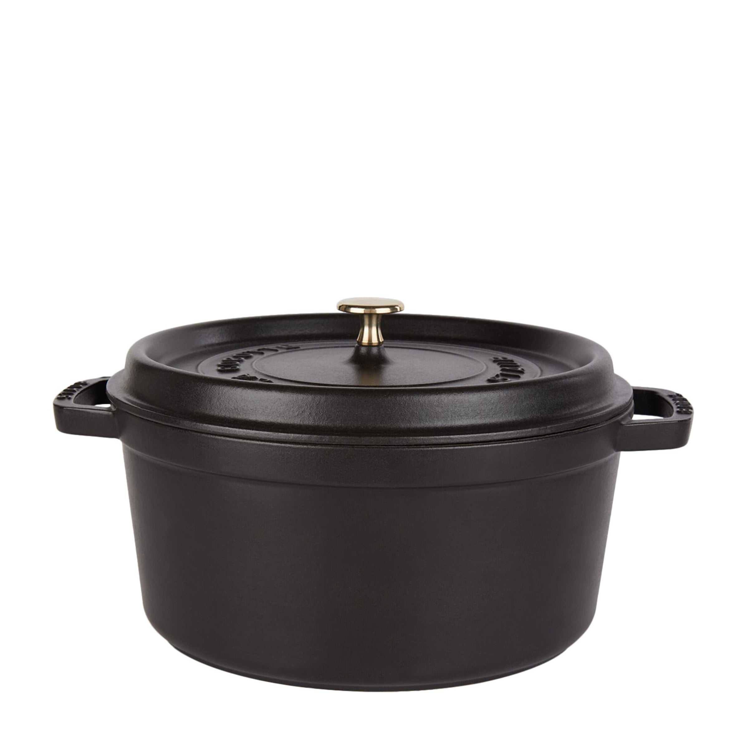 Staub Black Round Cocotte (28cm)
