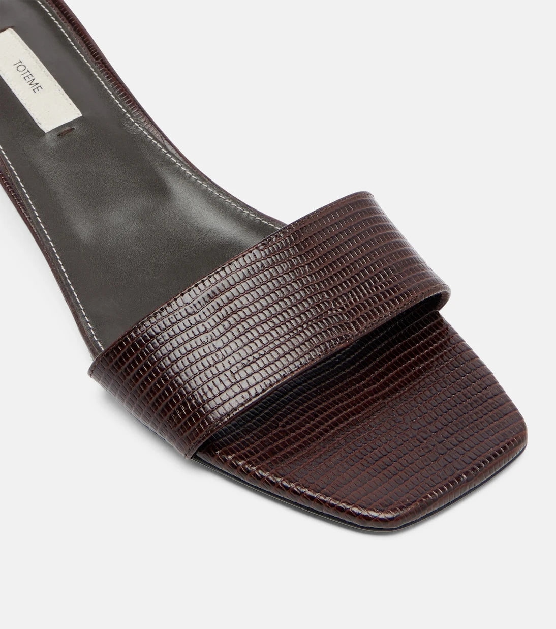 Toteme - Embossed leather mules