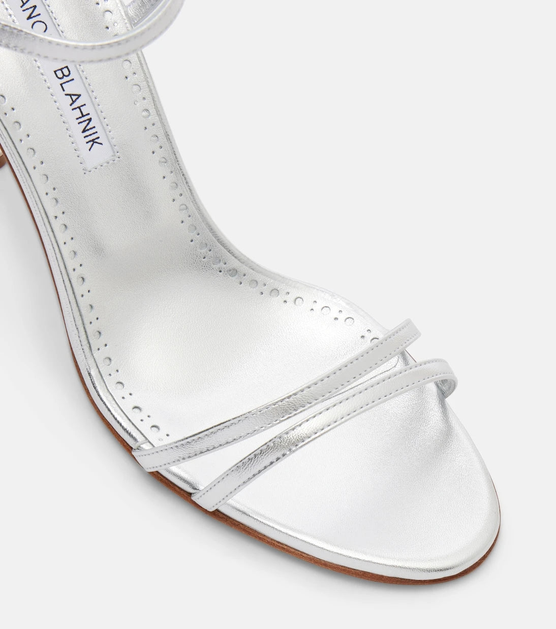 Manolo Blahnik - Ciagapla 105 metallic leather sandals