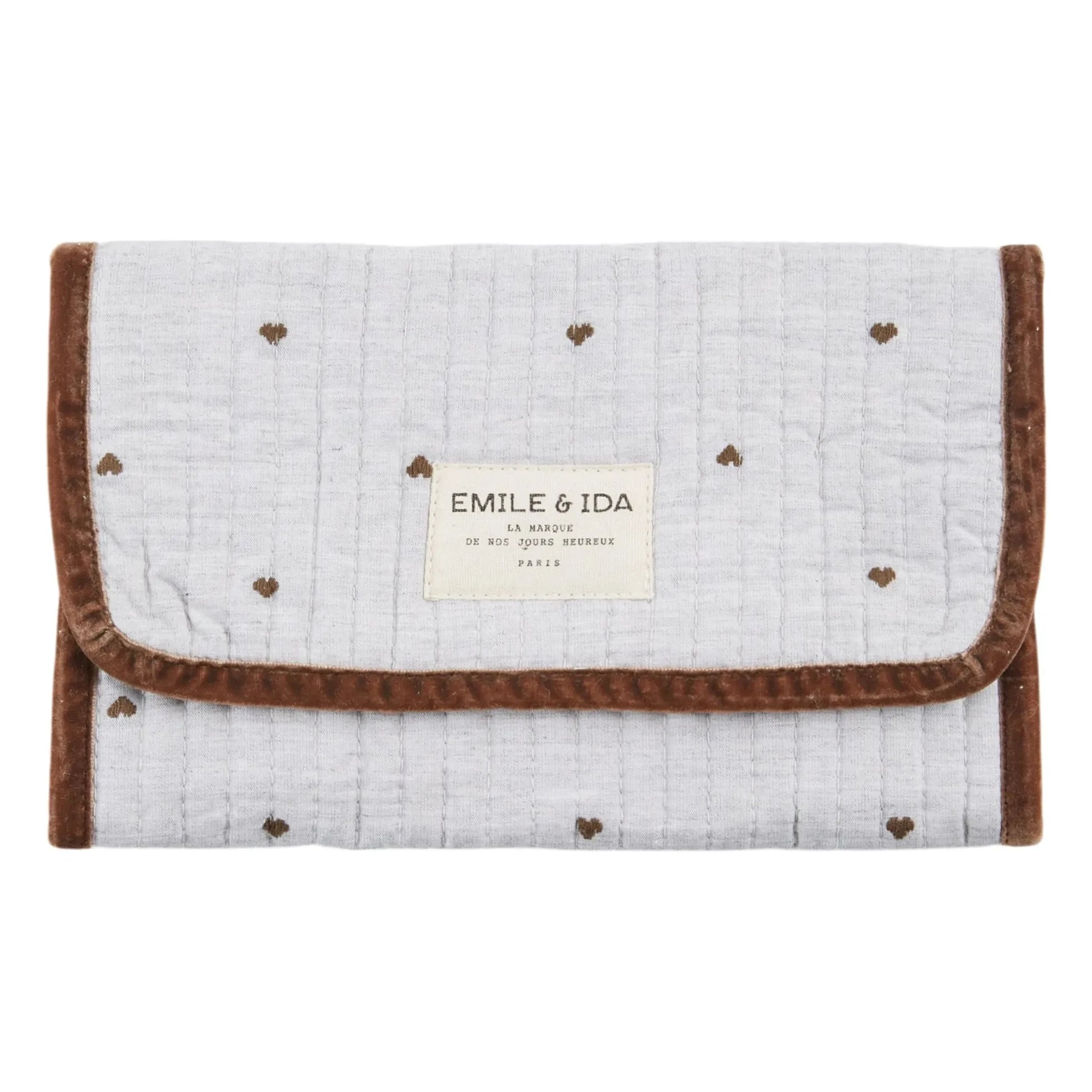 Emile et Ida - Pouch for make-up brushes | Grey