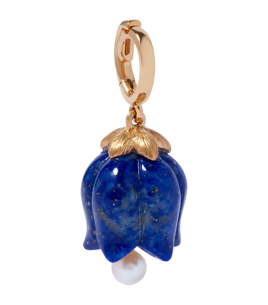 Annoushka Yellow Gold and Lapis Tulip Charm
