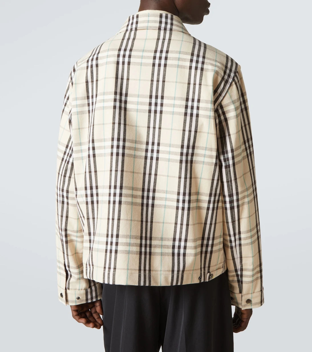 Burberry - سترة قطنية كاروهات من Burberry
