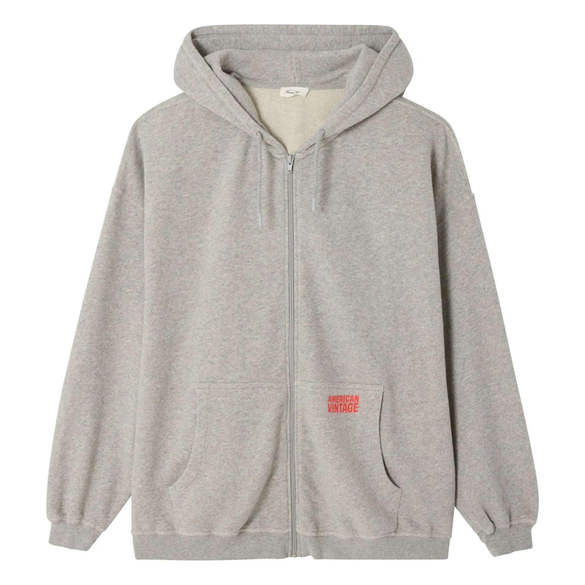 American Vintage - Zip Hoodie | Heather grey