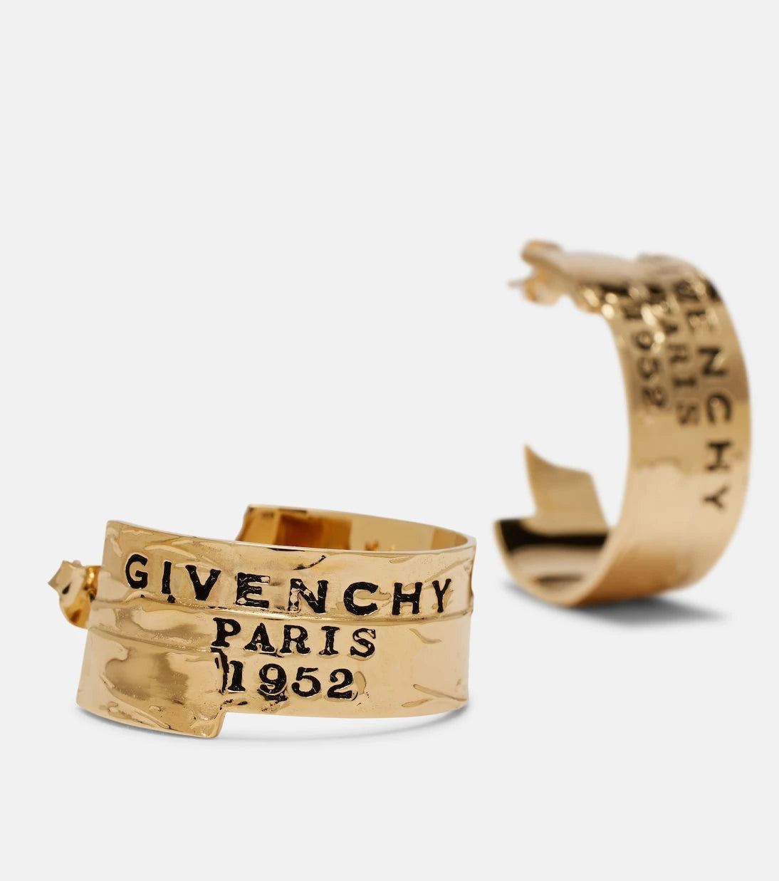 Givenchy - Logo hoop earrings