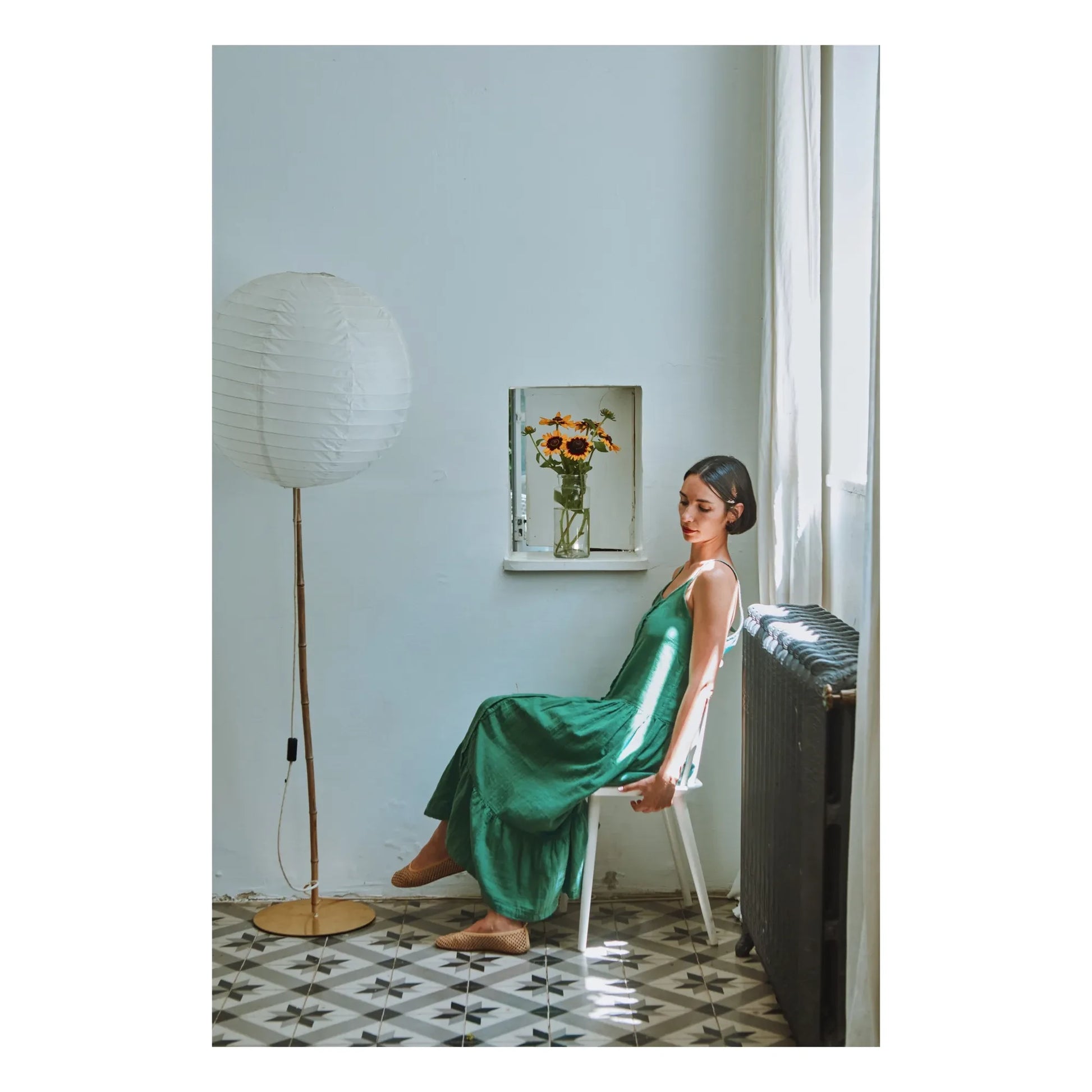 Poudre Organic - Celosie dress | Forest Green