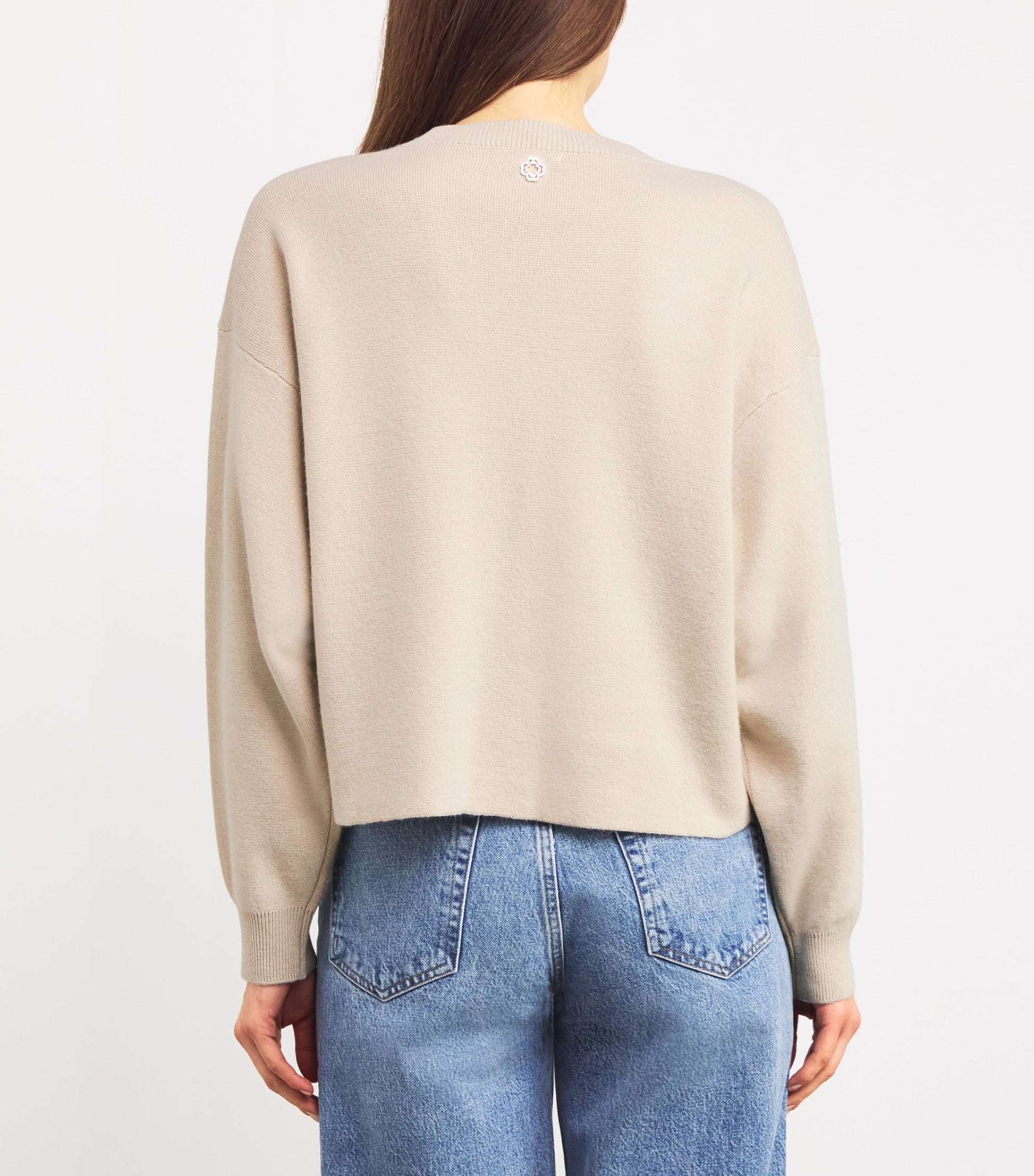Neutral V-Neck Sweater