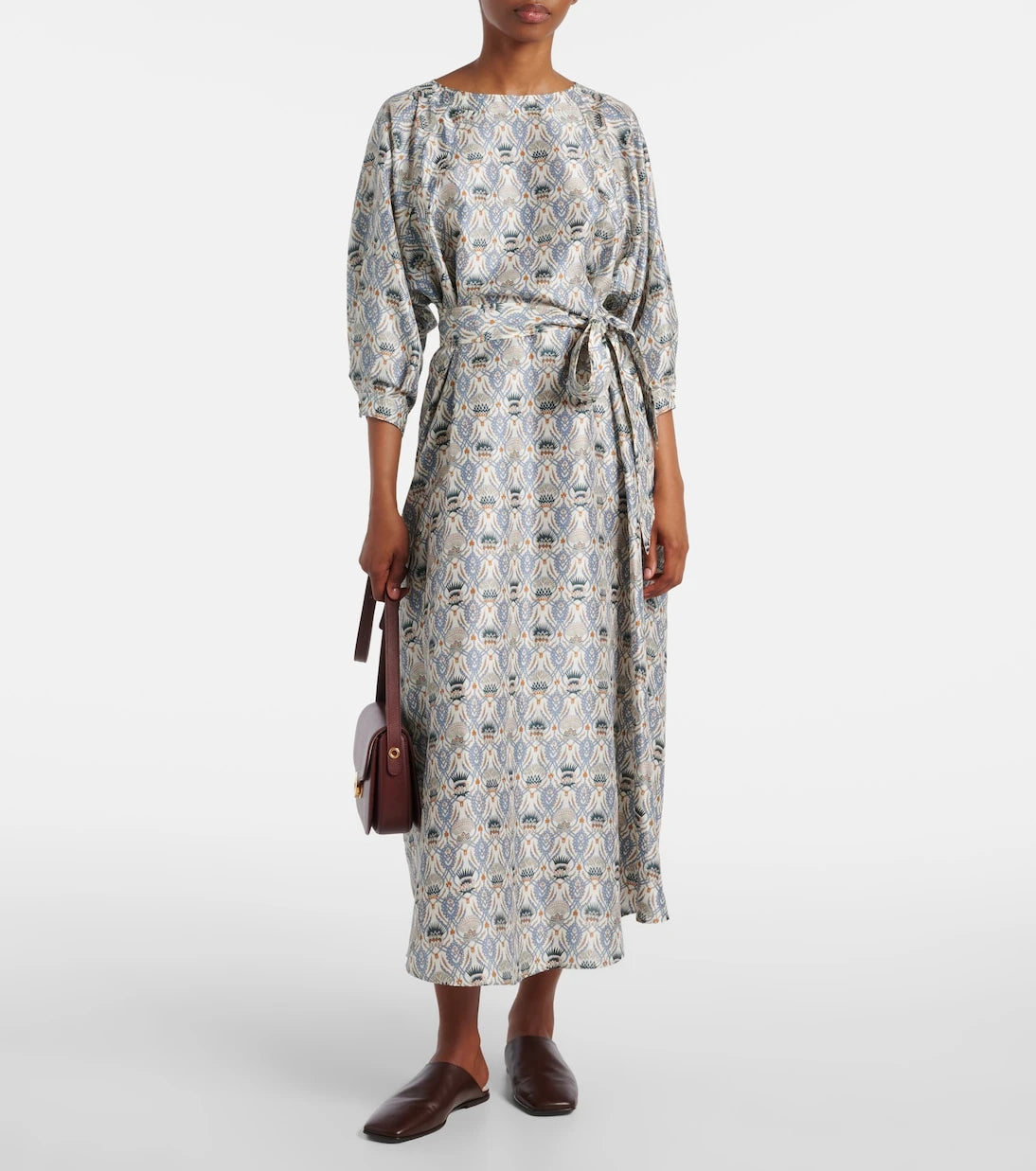 Loro Piana - Mila printed silk midi dress