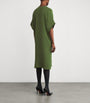 Yves Salomon Green Silk Crepe Dress