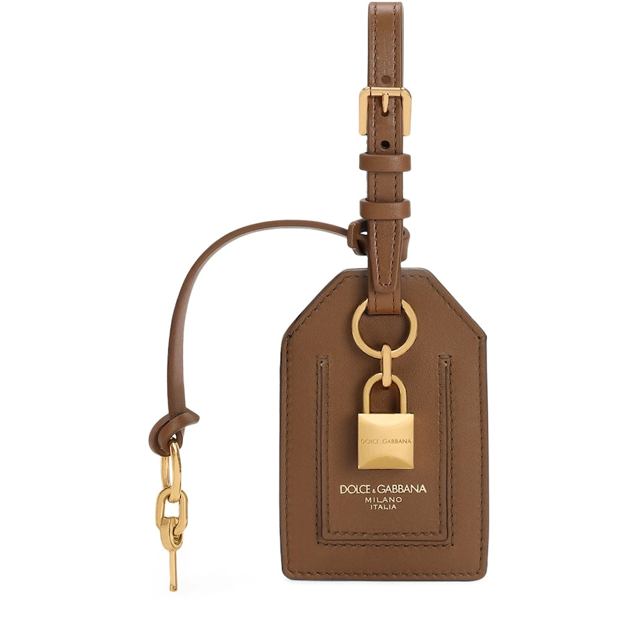 Dolce & Gabbana Leather Logo Keychain