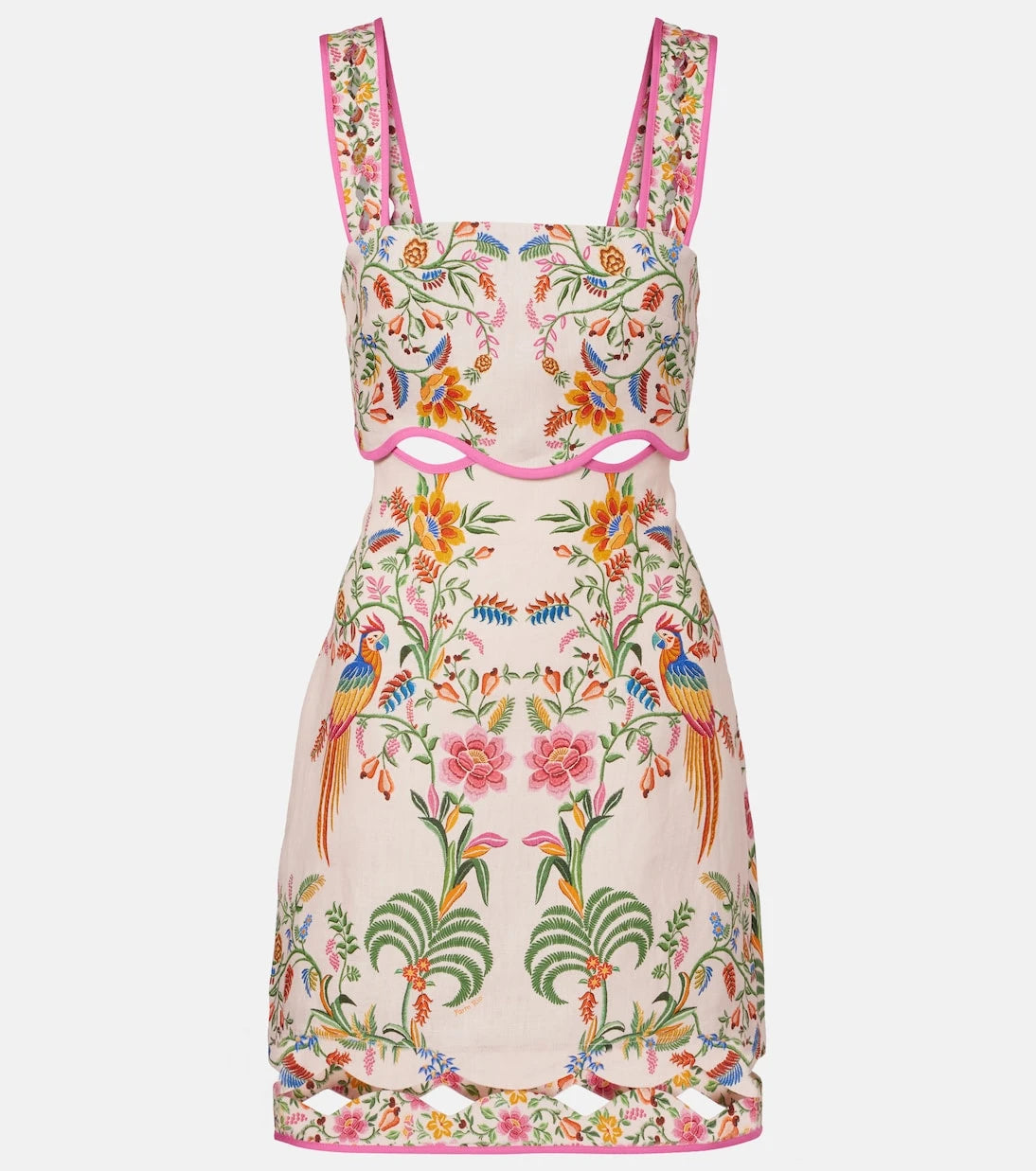 Farm Rio - Floral linen minidress