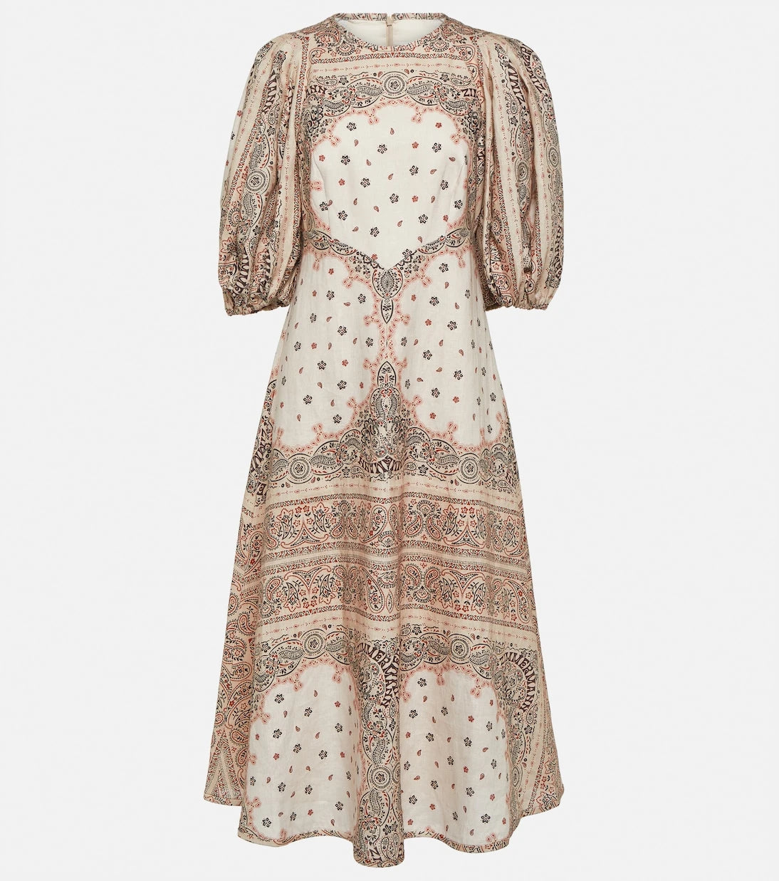 Zimmermann - Day bandana linen midi dress
