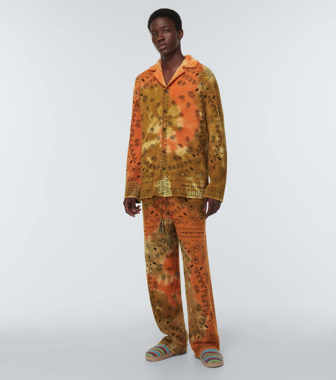 Alanui - Bandana Piquet jacquard cotton pants