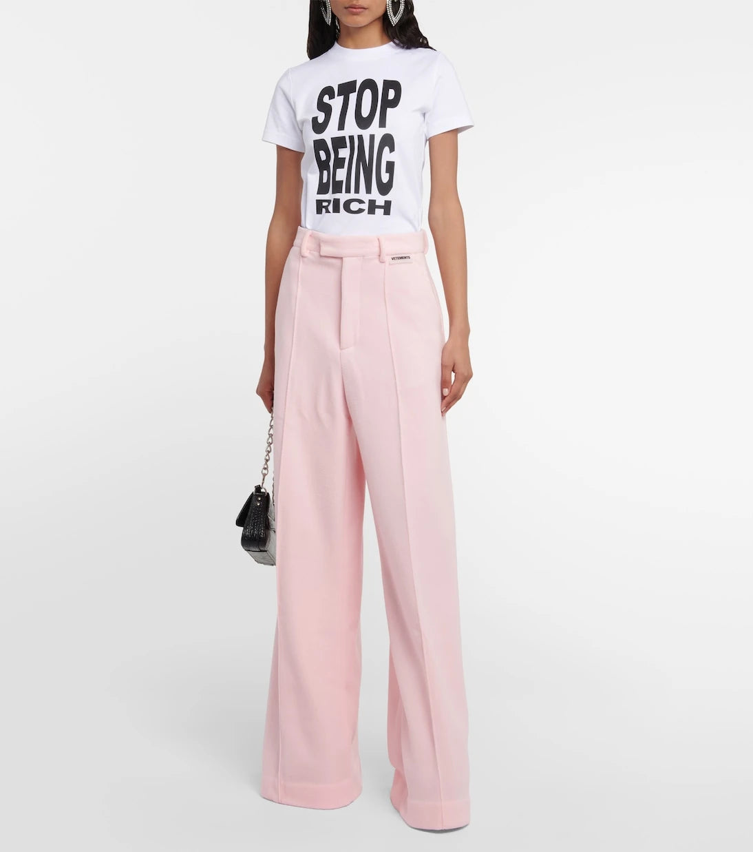 Vetements - Slogan cotton T-shirt