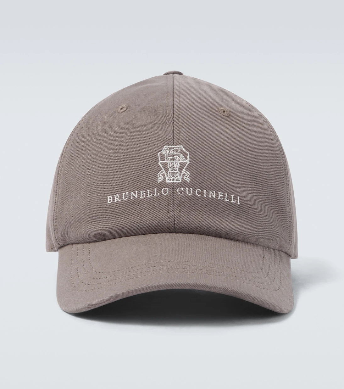 Brunello Cucinelli - قبعة بيسبول قطنية مطرزة بشعار الماركة