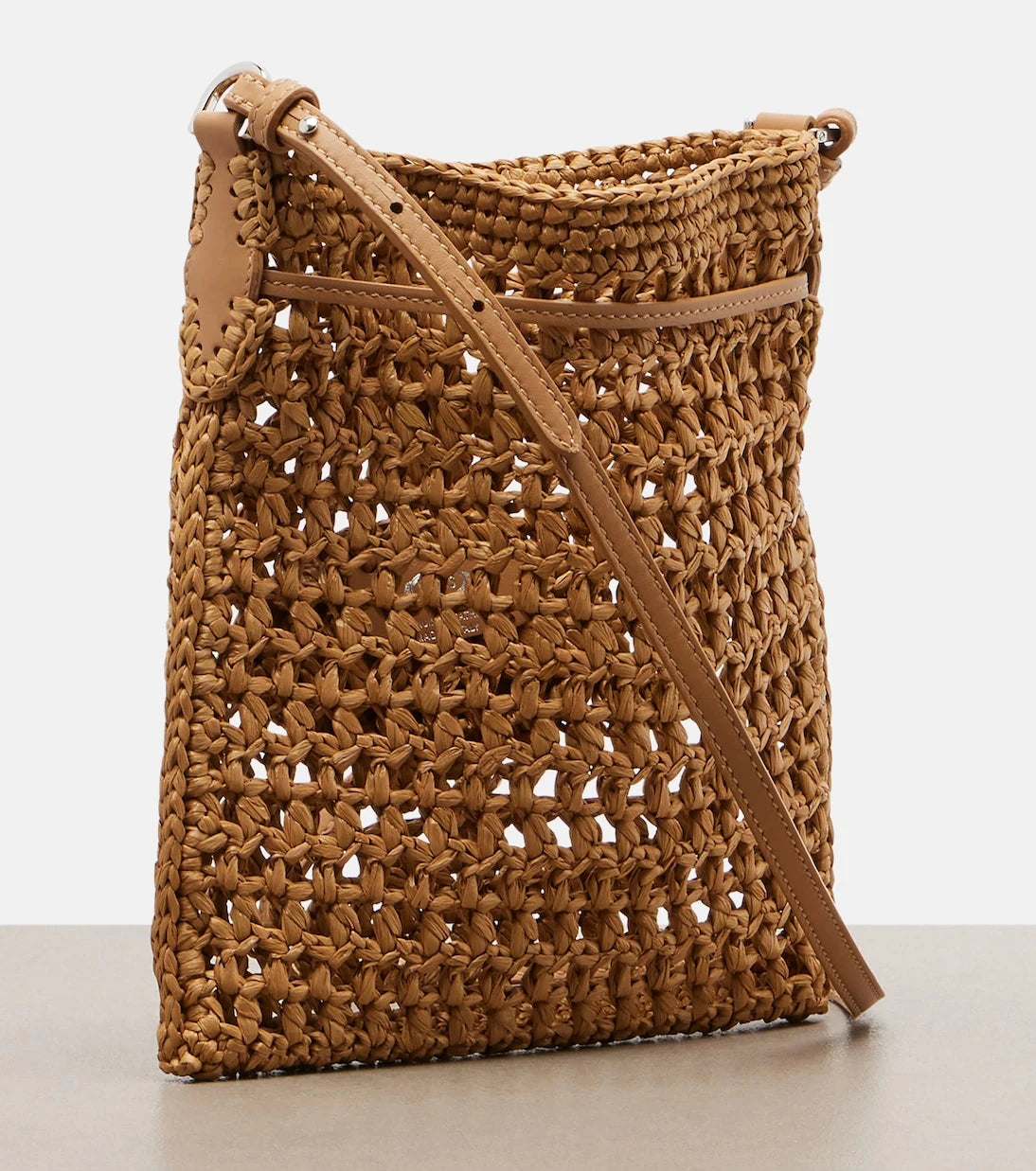 Tod's - EBL Mini raffia-effect bucket bag