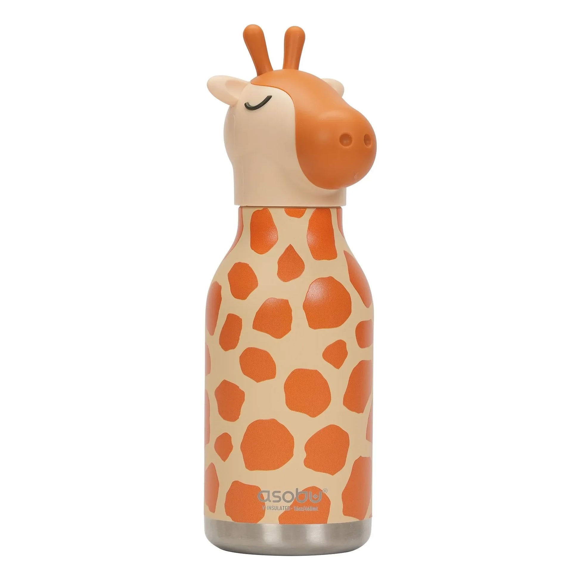 Asobu - Giraffe stainless steel water bottle | Orange