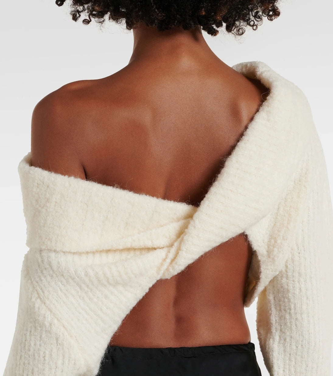 Christopher Esber - Off-shoulder bouclé sweater