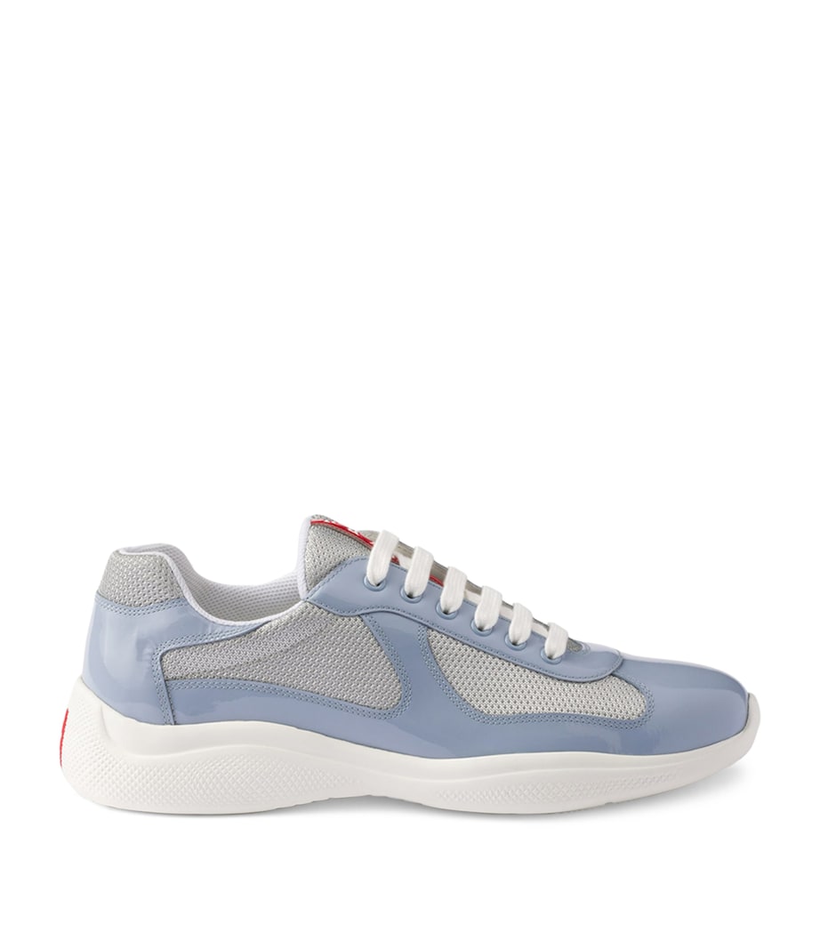 Prada Leather-Blend America's Cup Sneakers
