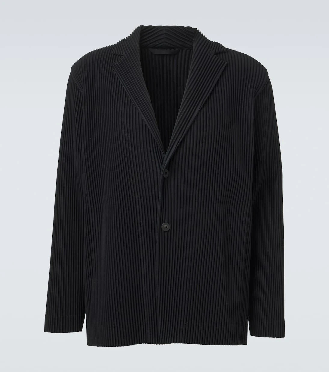 Homme Plissé Issey Miyake - سترة بلايزر مطوية أساسية