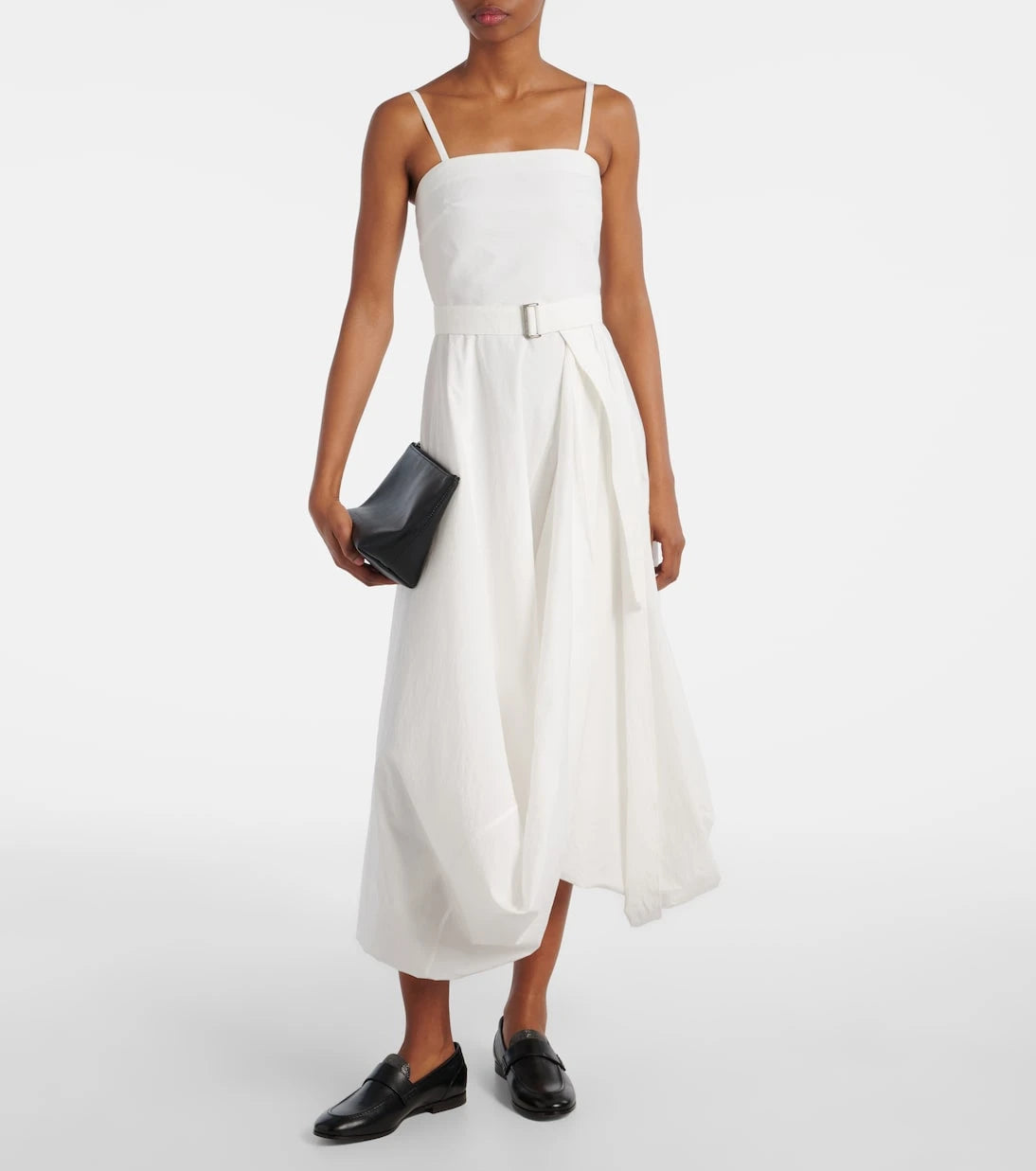 Brunello Cucinelli - Cotton-blend midi dress