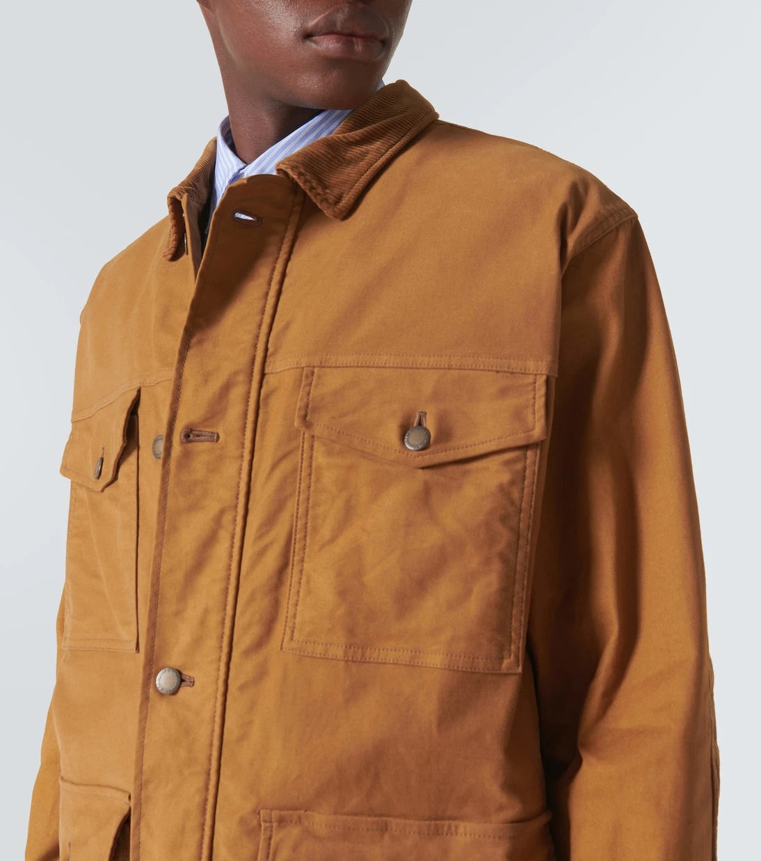 Comme des Garçons Homme - Corduroy-trimmed cotton jacket