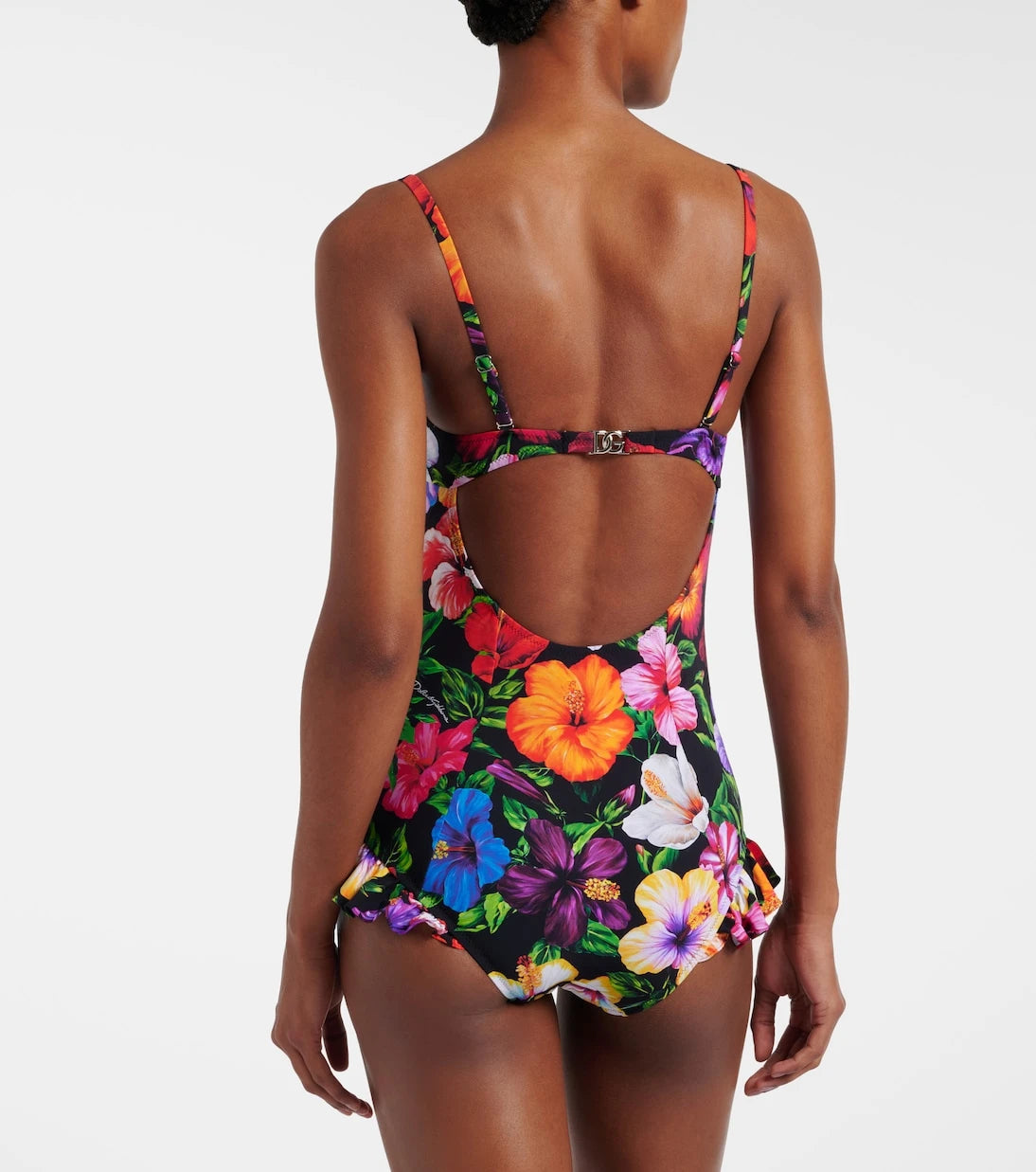 Dolce&Gabbana - Floral ruffled swimsuit
