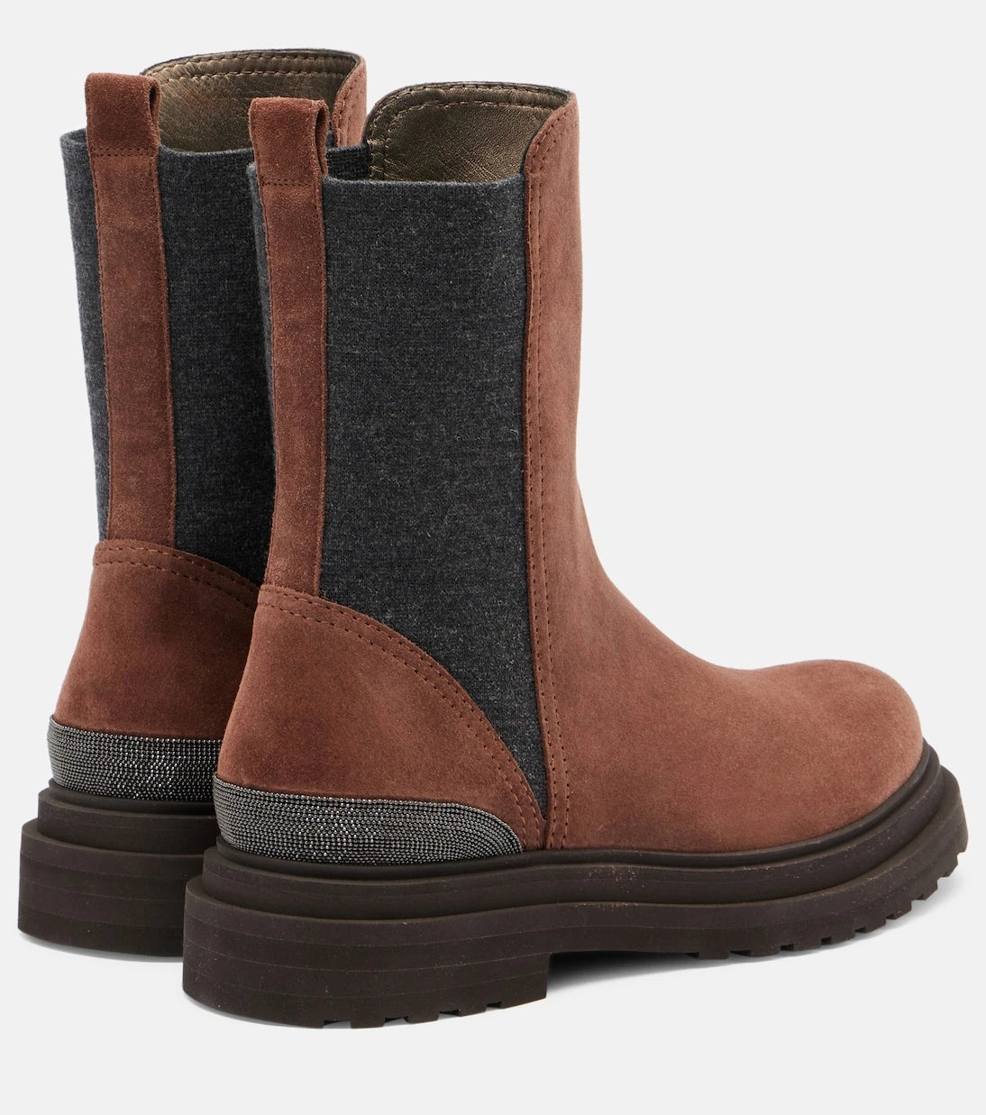 Brunello Cucinelli - Monili suede Chelsea boots